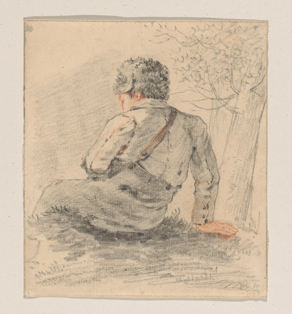 Ülő fiú, hátulról nézve alkotó: George Pieter Westenberg