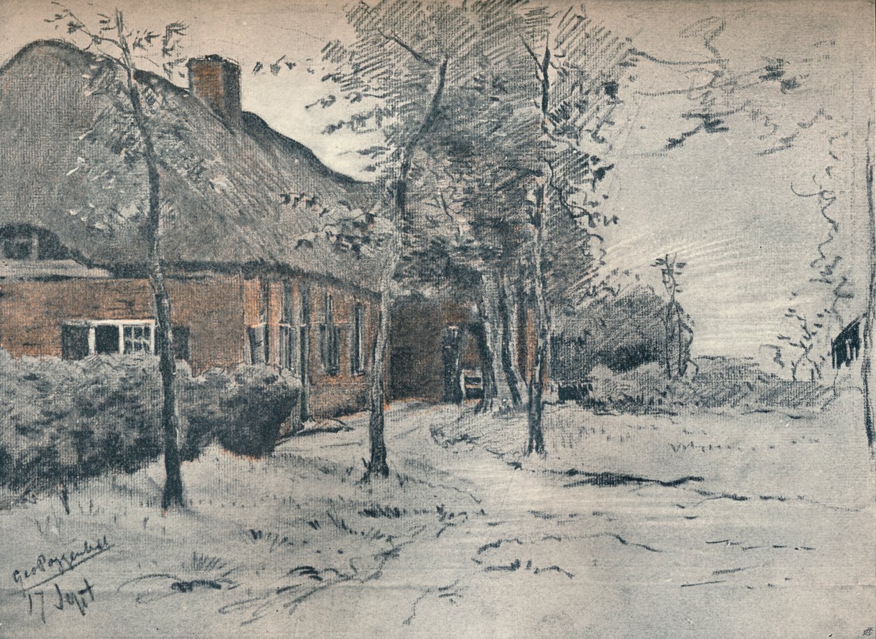 "Egy holland farm", c1900. alkotó: George Poggenbeek