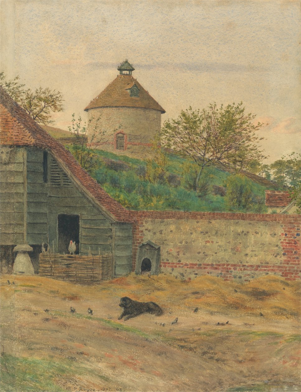 Dovecote a Streatleyben alkotó: George Price Boyce