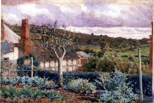 A Bromyard-i Sherford Cottage kertjéből alkotó: George Price Boyce