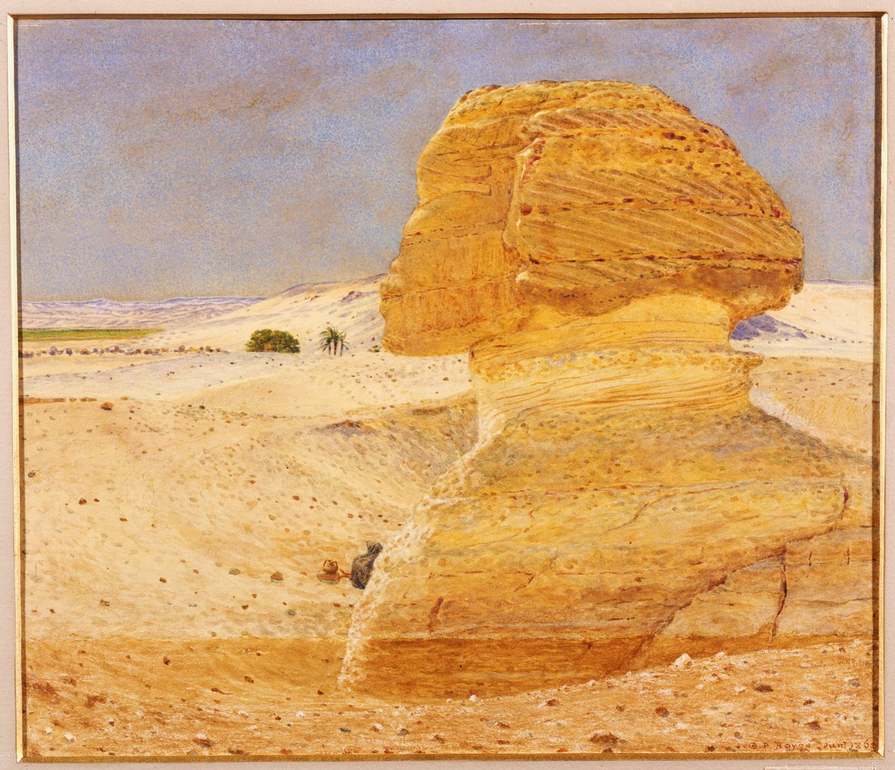 A Nagy Szfinx Gizehben, 1862 alkotó: George Price Boyce