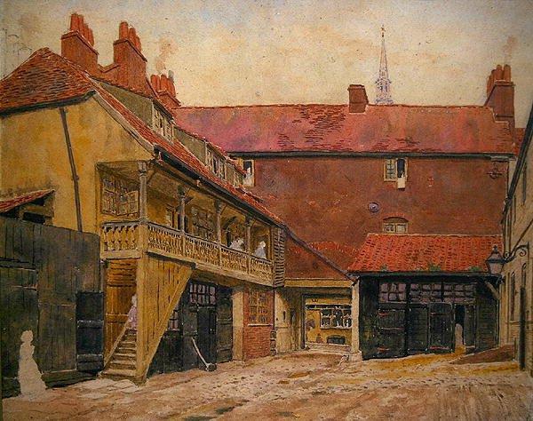 The White Horse Inn (akvarell, papír) alkotó: George Price Boyce
