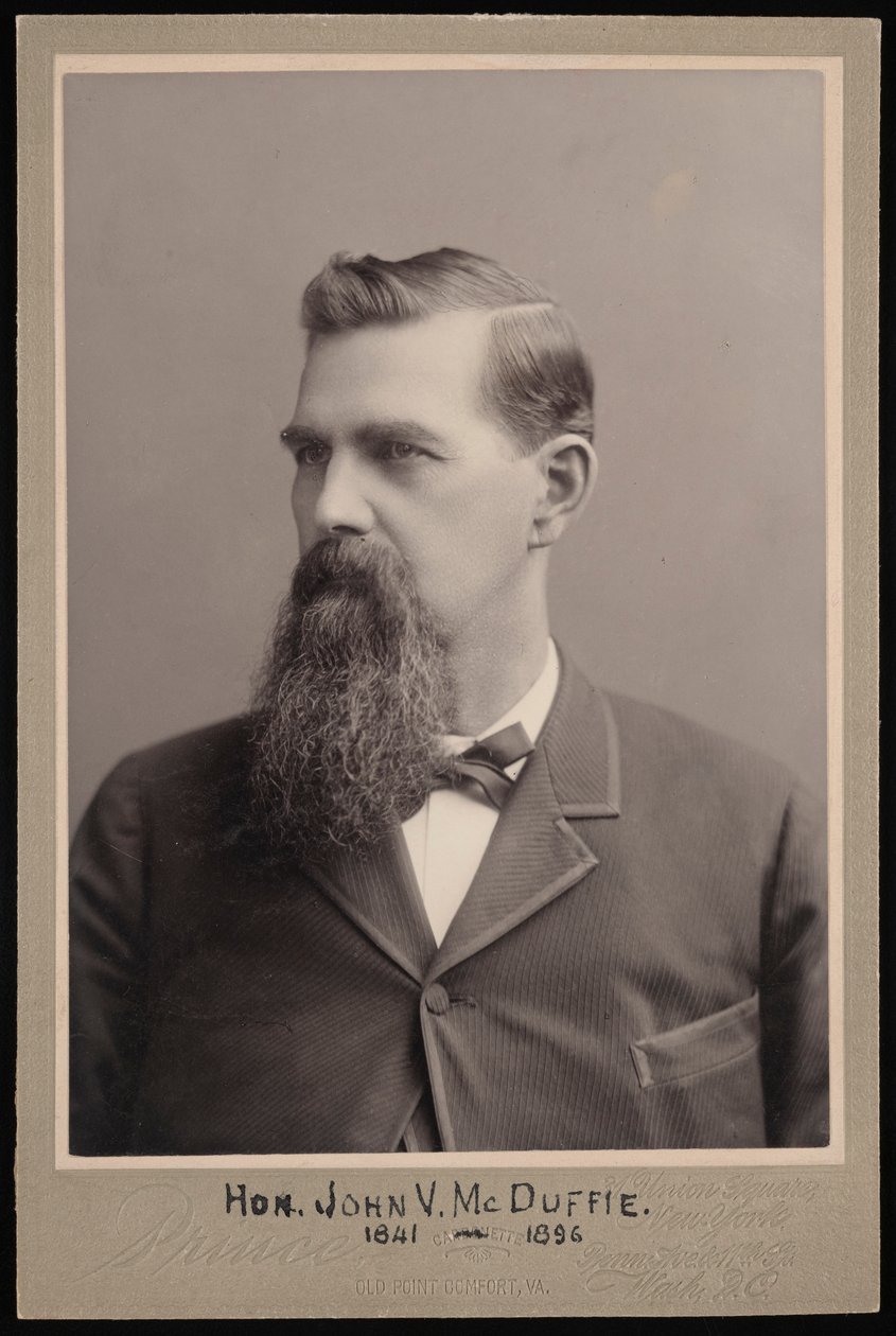 John Van McDuffie portréja 1841-1896, 1896 előtt. alkotó: George Prince