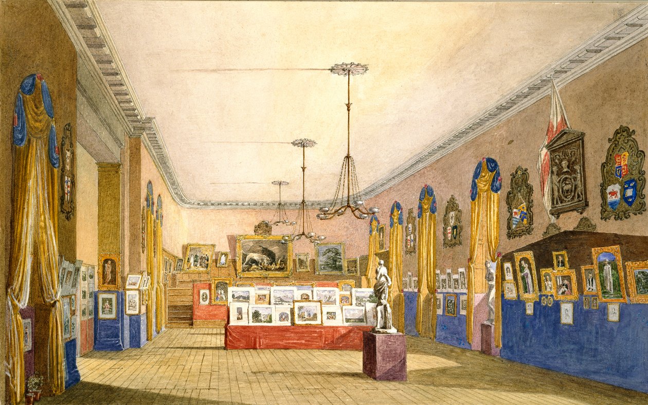 Kiállítás az oxfordi régi városházán, 1854 alkotó: George Pyne