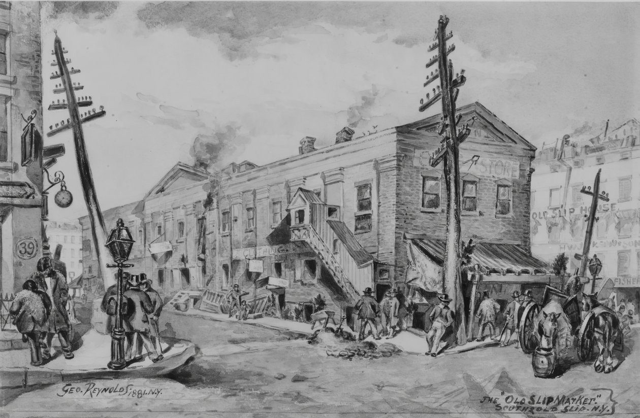 A régi csúszdapiac, 1881. alkotó: George Reynolds