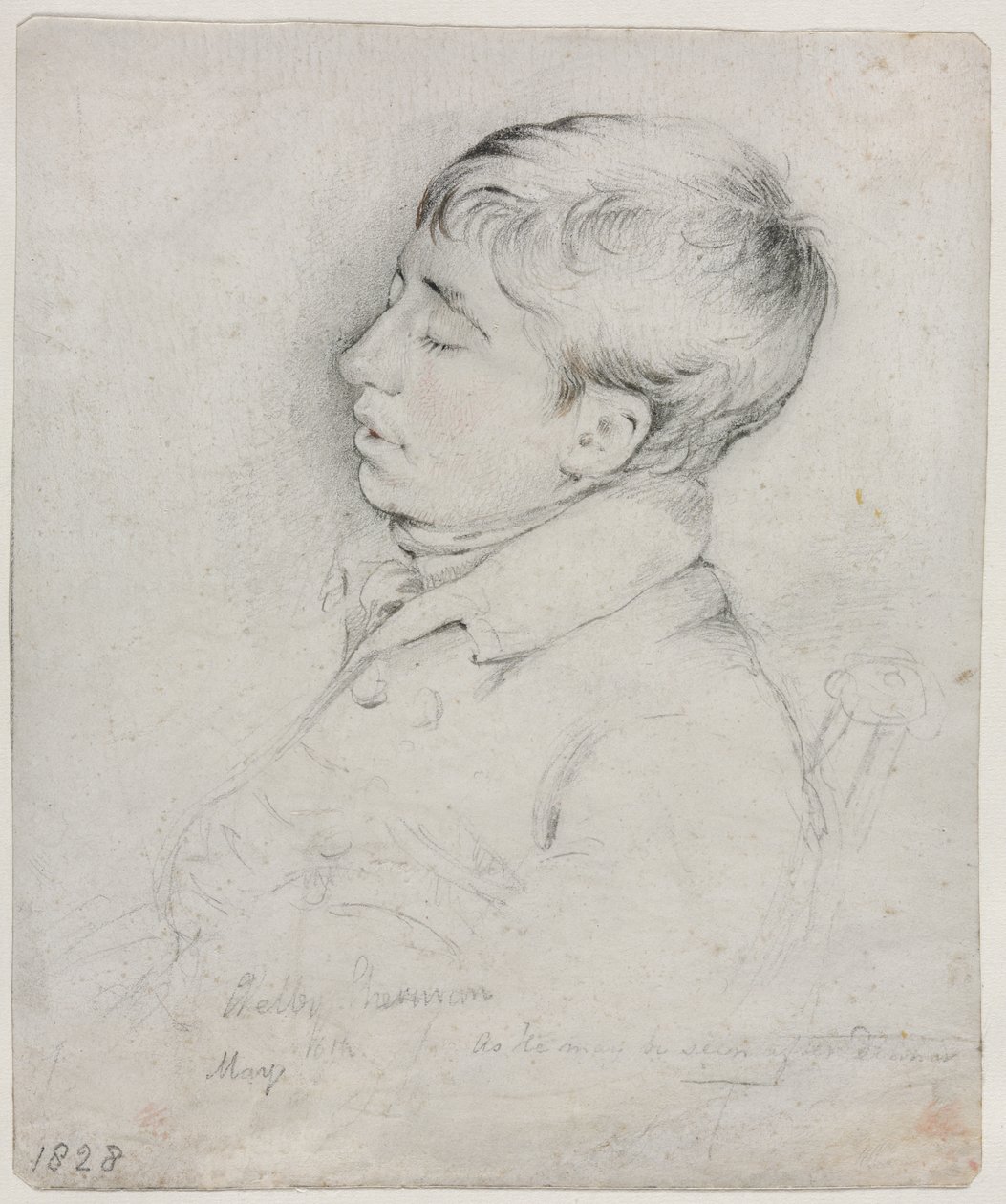 A székben alvó Welby Sherman portréja alkotó: George Richmond