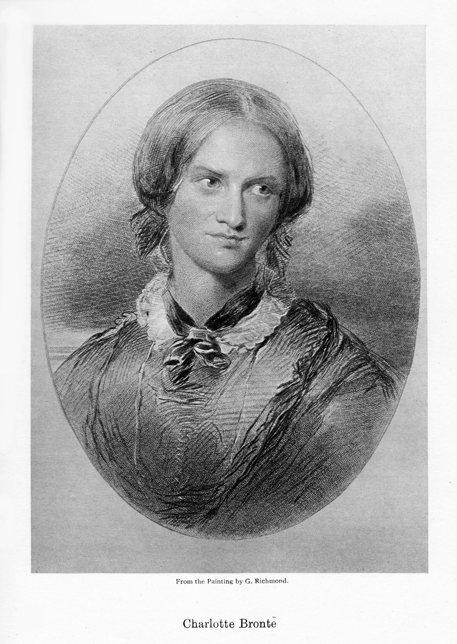Charlotte Bronte angol regényíró, 1850. alkotó: George Richmond