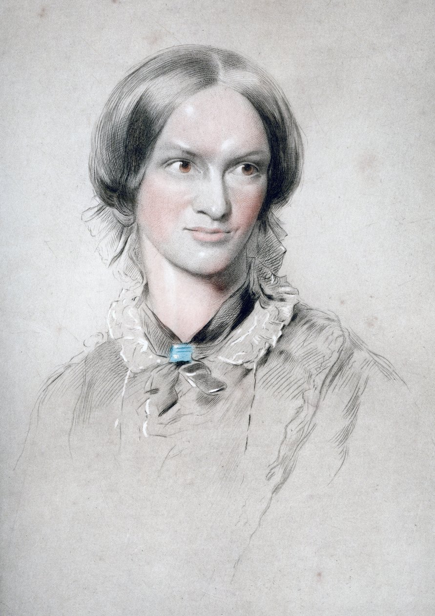 Charlotte Bronte angol regényíró, 1850. alkotó: George Richmond