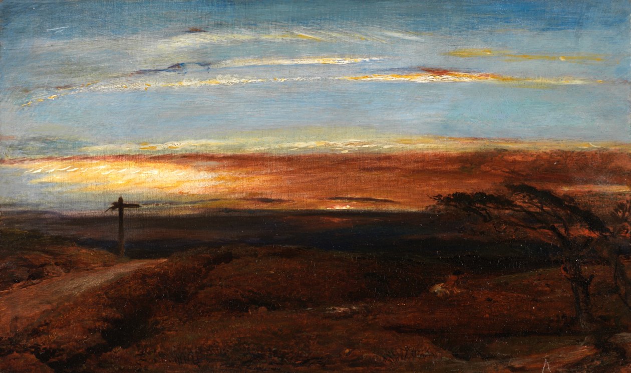Táj naplementekor alkotó: George Richmond