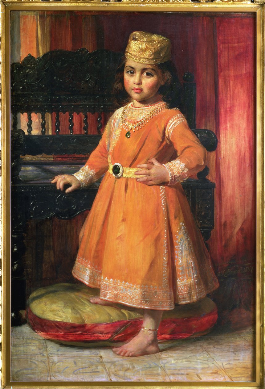 Albert herceg, Duleep Singh maharadzsa legidősebb fia portréja, 1870 alkotó: George Richmond