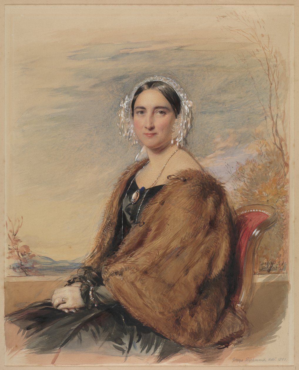 Egy nő portréja alkotó: George Richmond