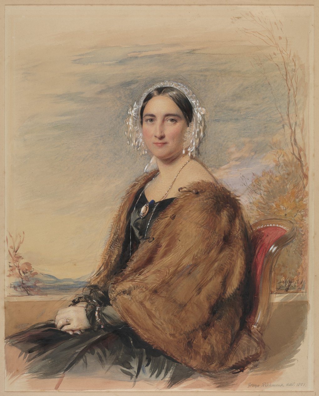 Egy nő portréja alkotó: George Richmond