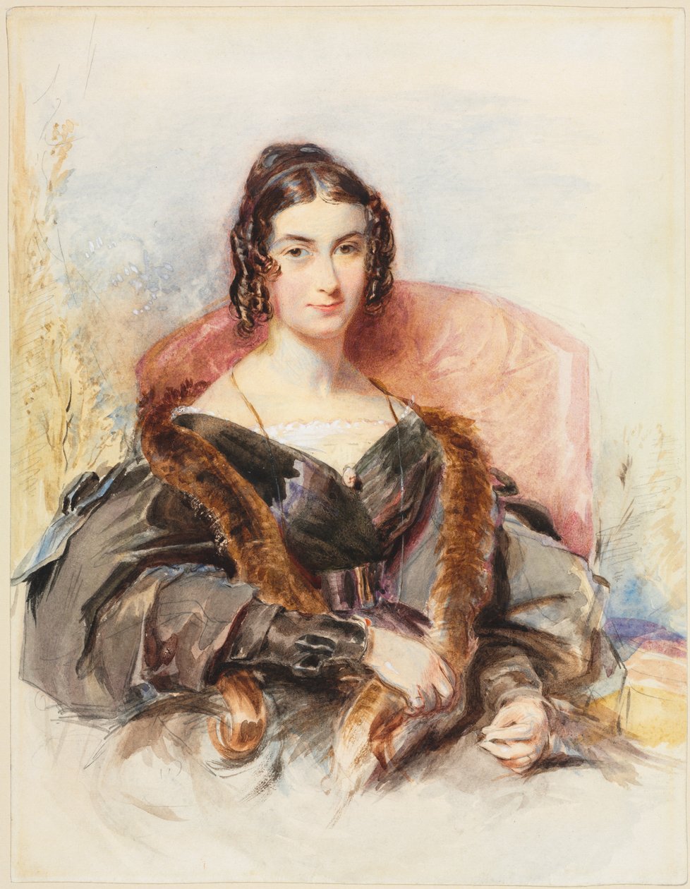 Női portré, c. 1830-1835. alkotó: George Richmond