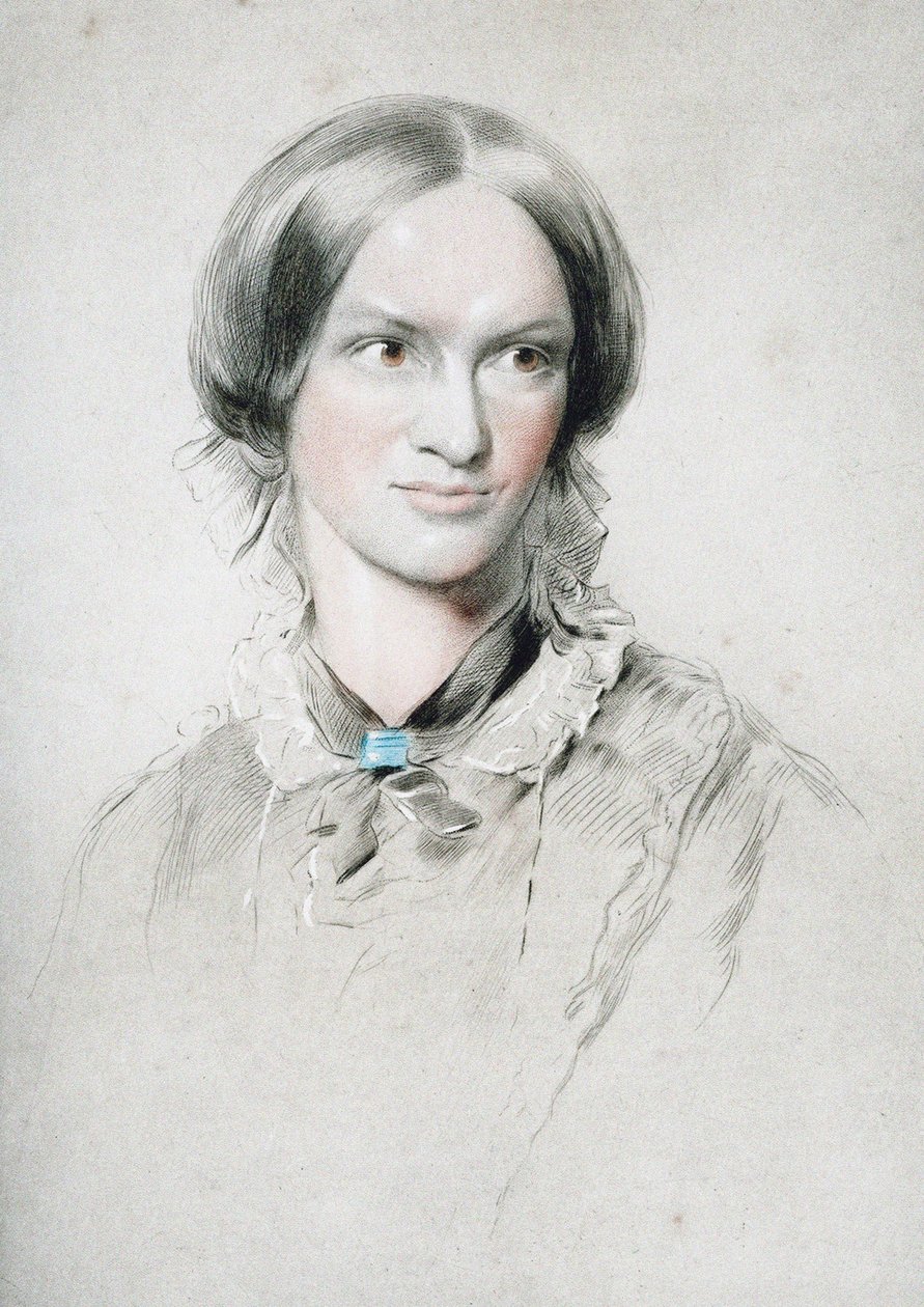 Charlotte Brontë írónő portréja 1816-1855, c. 1850. alkotó: George Richmond