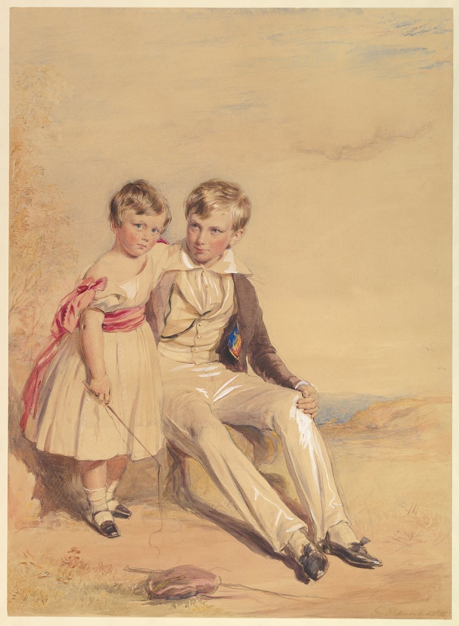 Két gyermek portréja alkotó: George Richmond