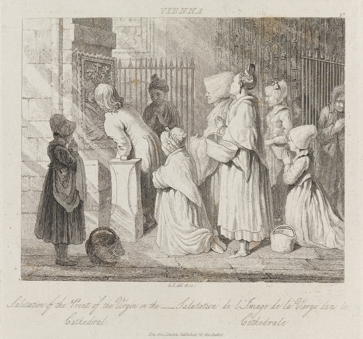 Üdvözlő Szűz, Bécs, 1821 körül (rézkarc) alkotó: George Robert Lewis