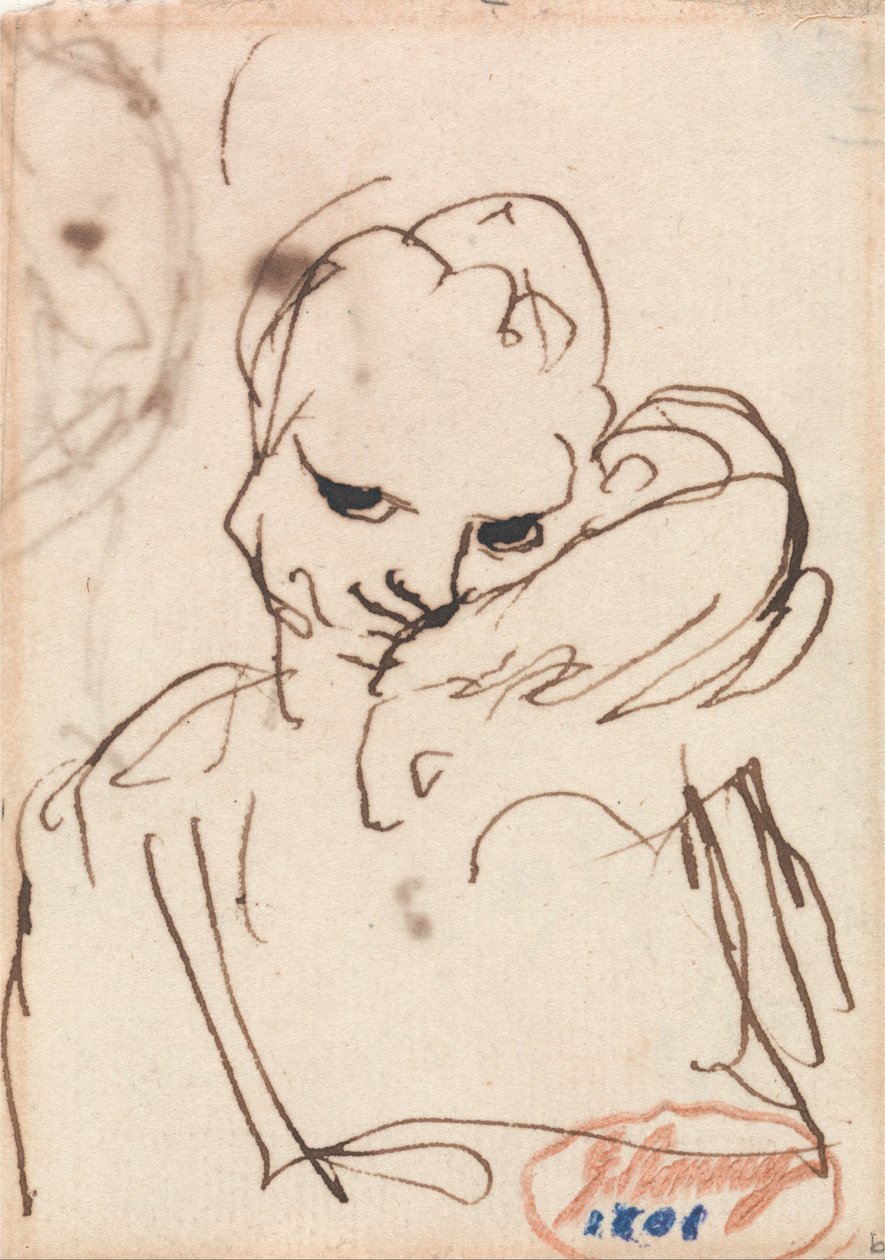Egy lány egy nyúllal vagy házi kutyával a vállán alkotó: George Romney