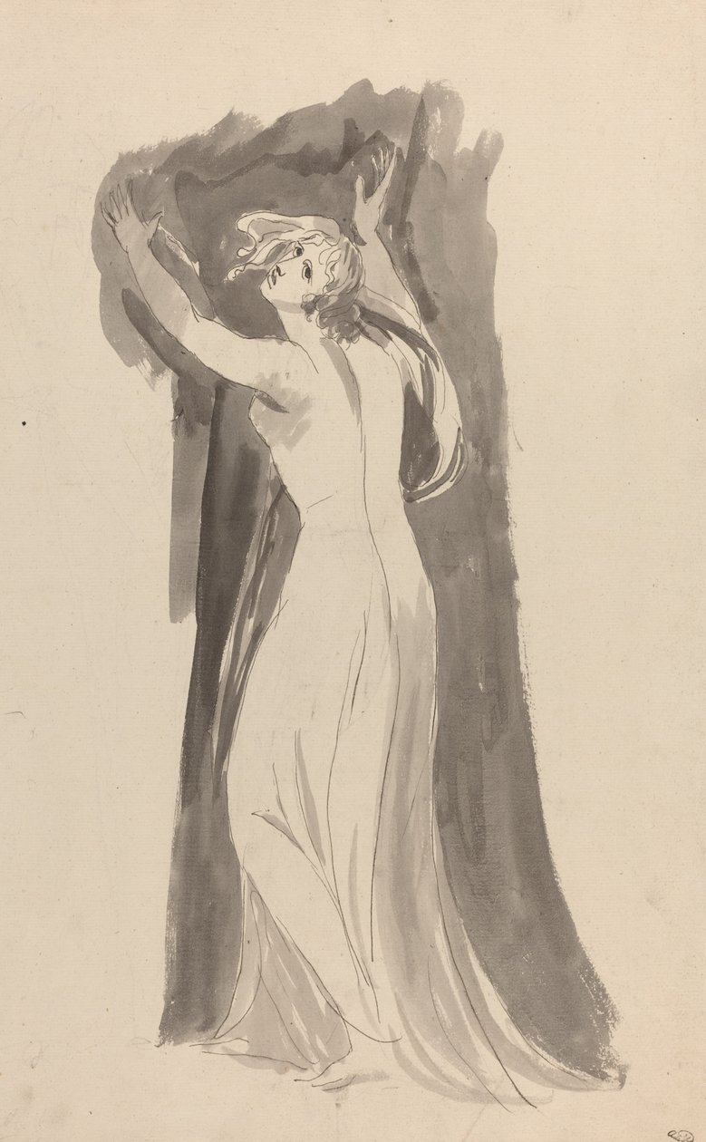 Tanulmány Mirandáról a "The Tempest"-hez alkotó: George Romney