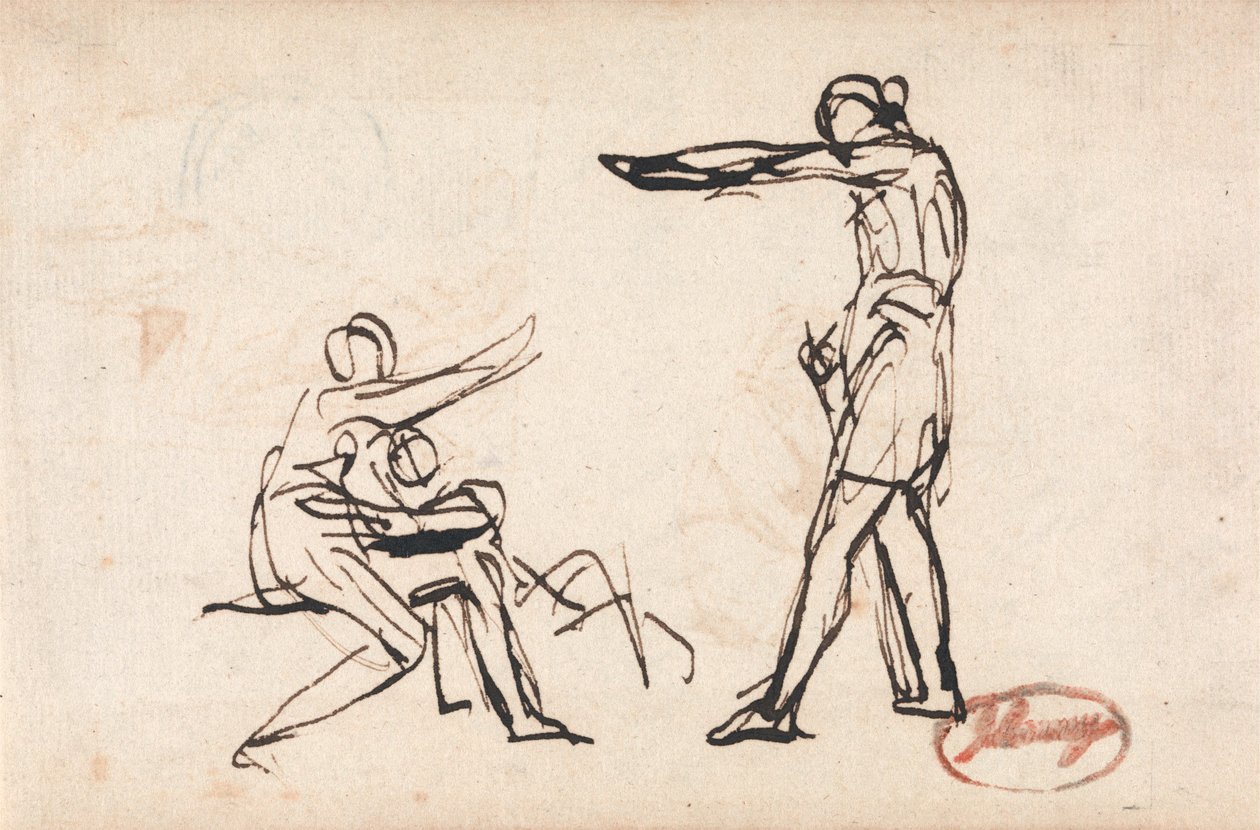 Egy harcos búcsút vesz családjától, valószínűleg Hektor távozása alkotó: George Romney