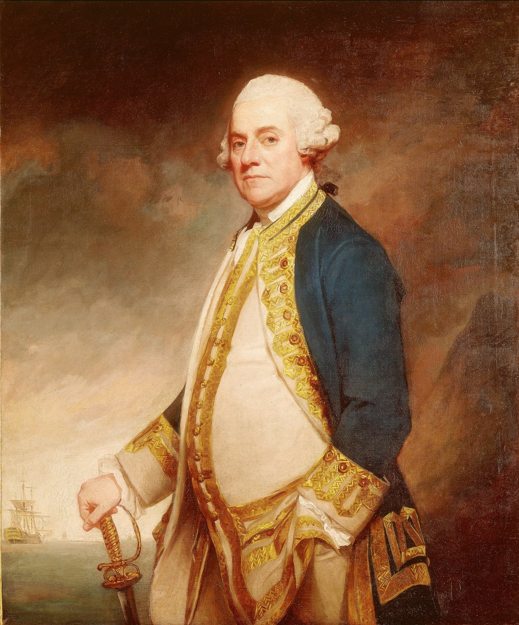 Sir Charles Hardy admirális (1716-1780 körül) alkotó: George Romney