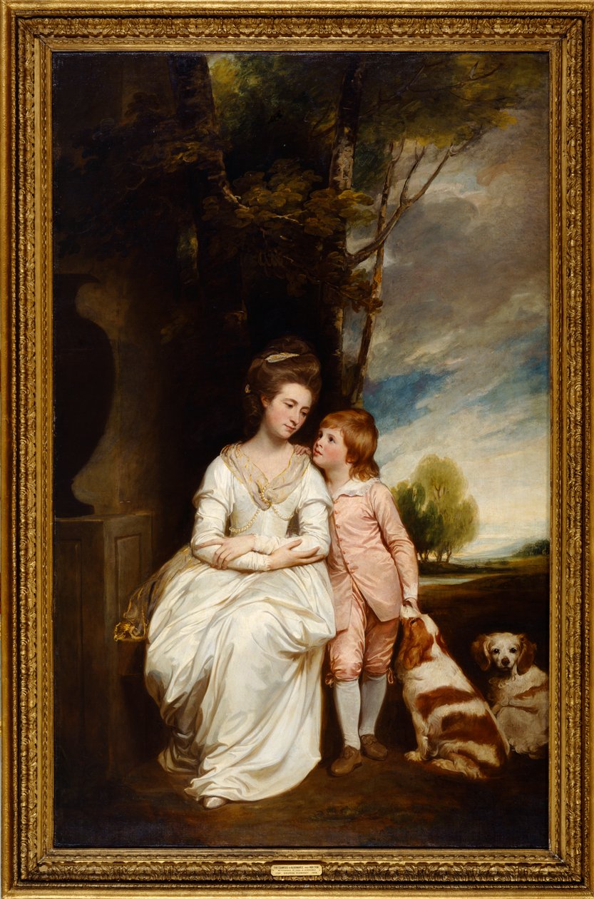 Anne Albemarle grófnője és fia alkotó: George Romney