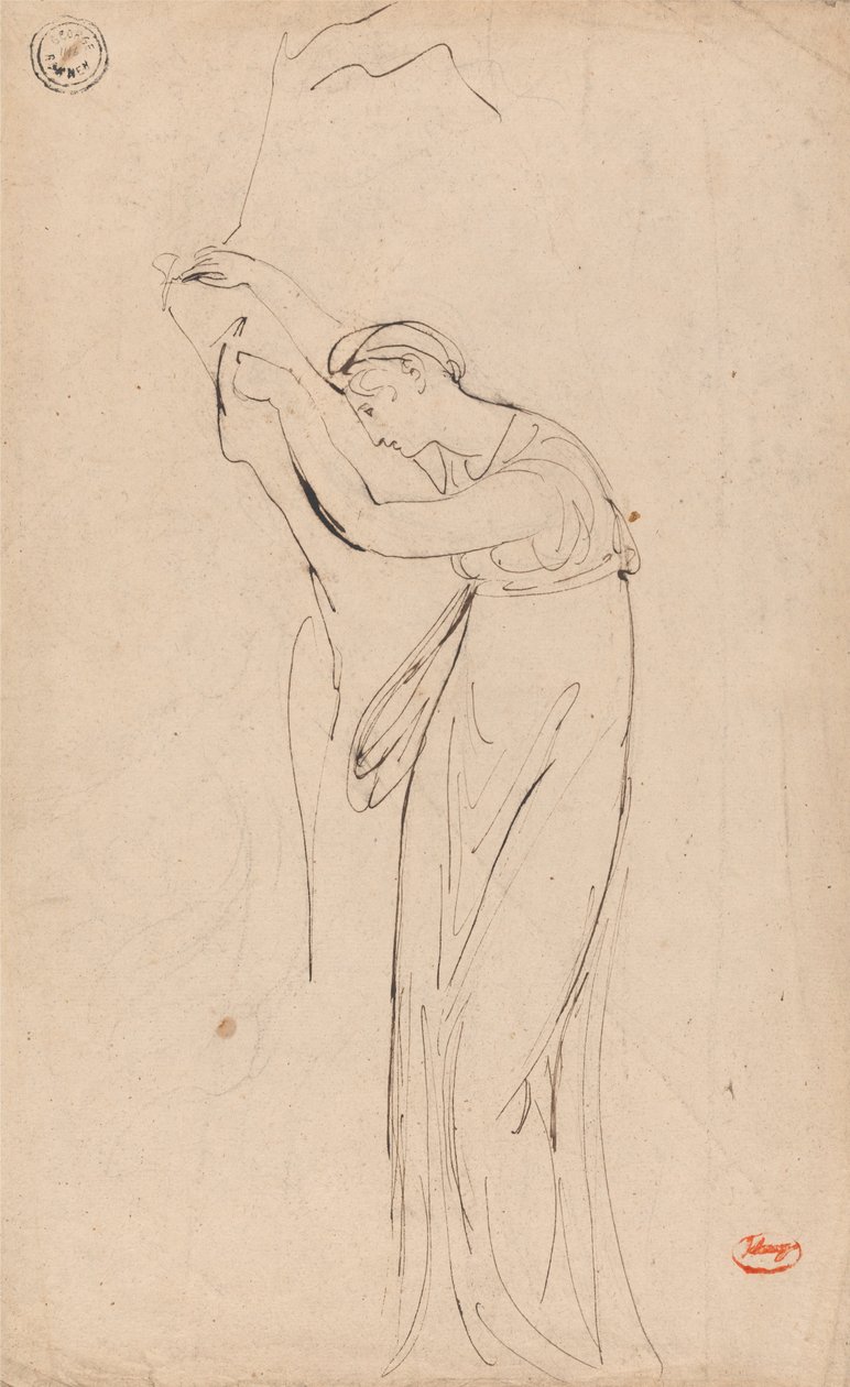 Fogoly vagy csüggedt nő: Esetleg Andromache alkotó: George Romney