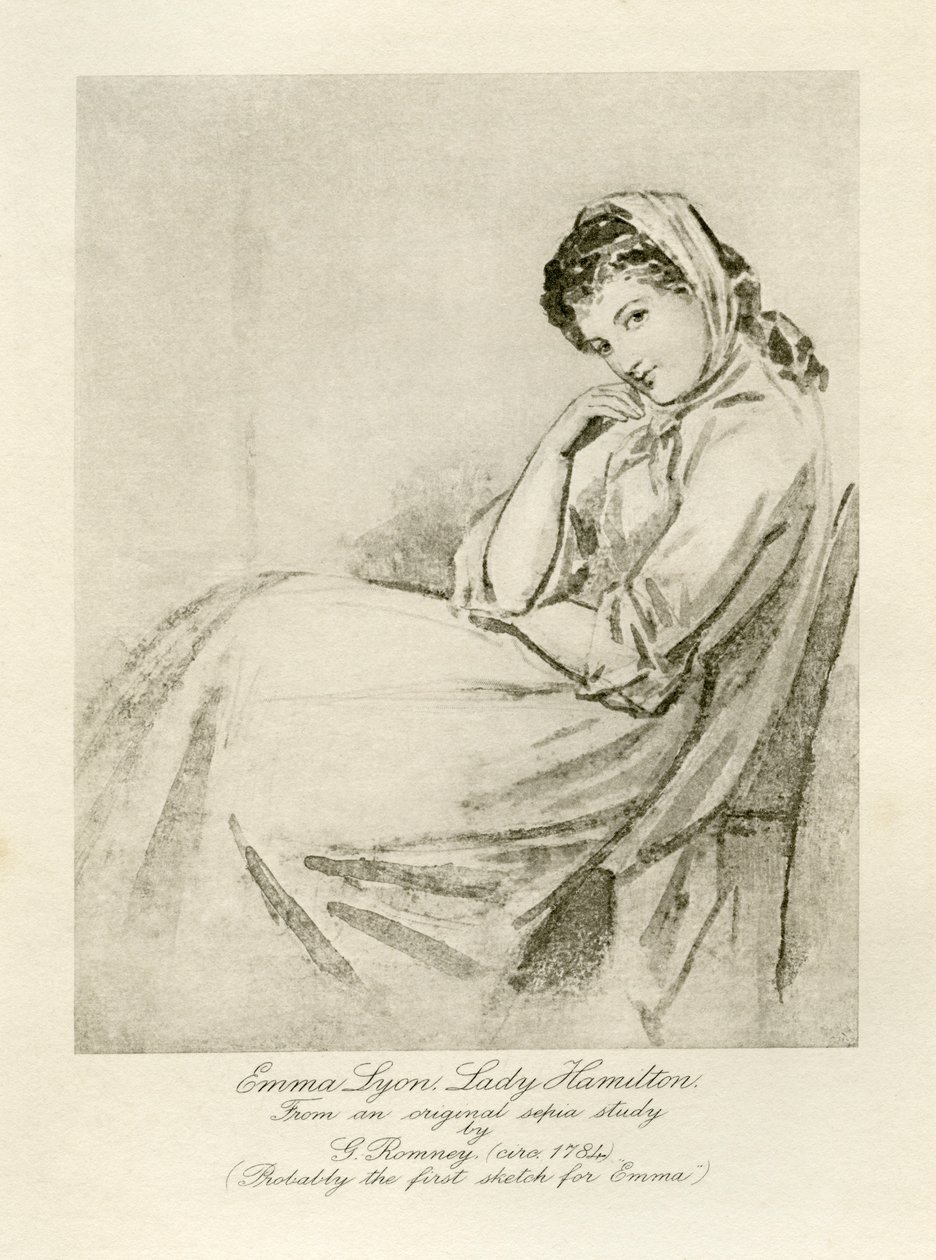 Emma Lady Hamilton alkotó: George Romney