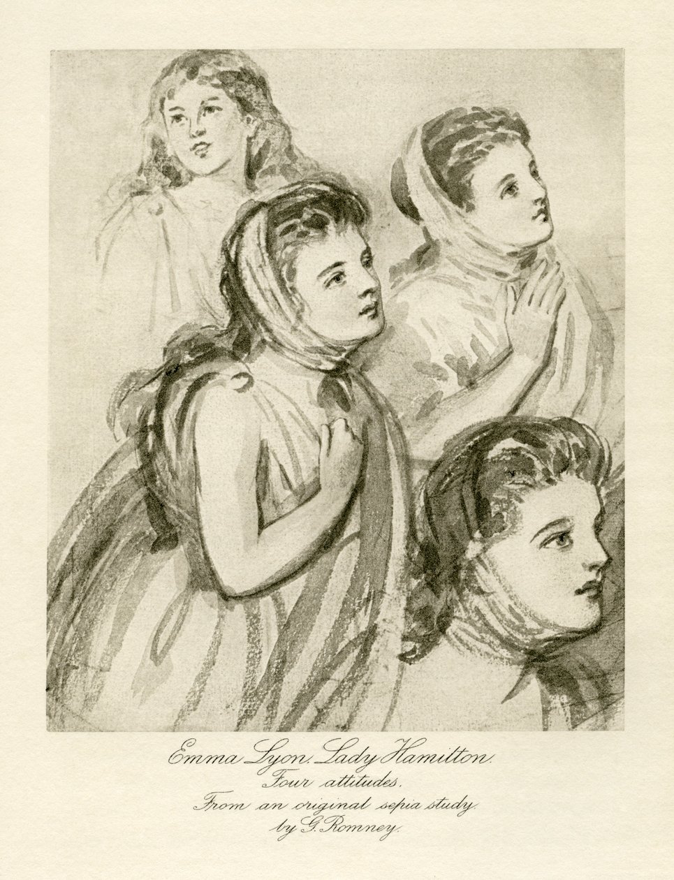 Emma Lady Hamilton alkotó: George Romney