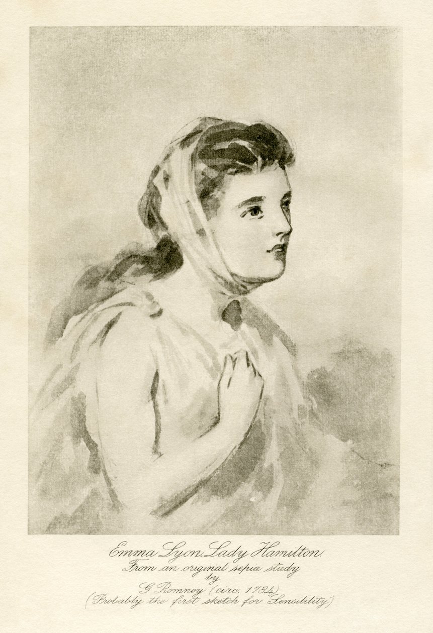 Emma Lady Hamilton alkotó: George Romney