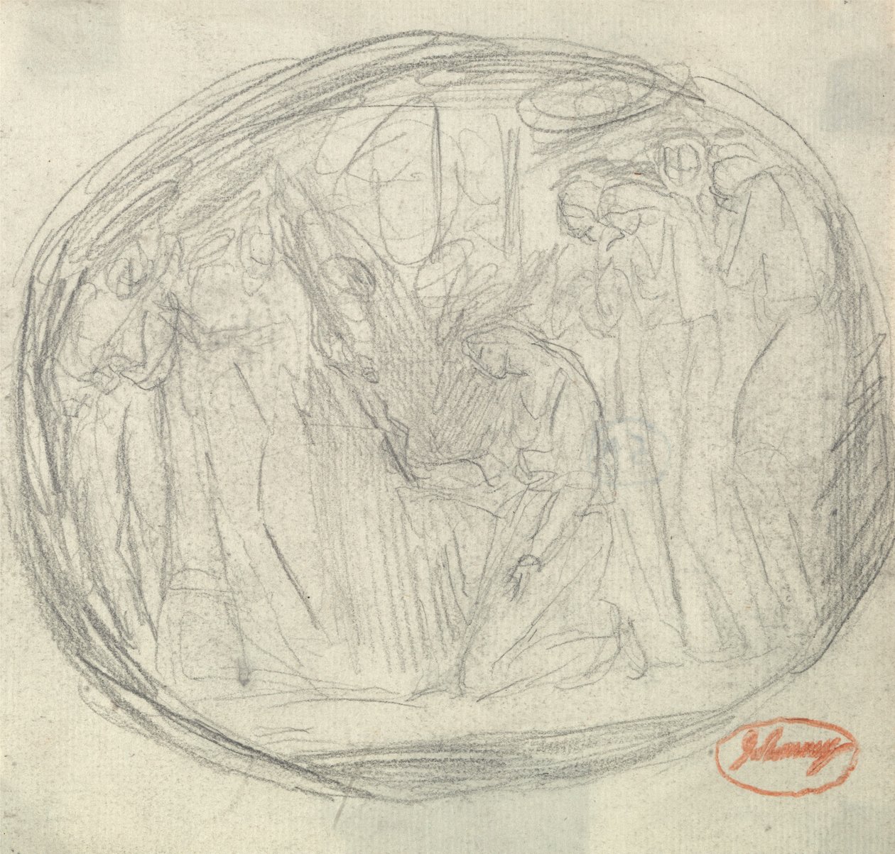 Mária Stuart kivégzése alkotó: George Romney