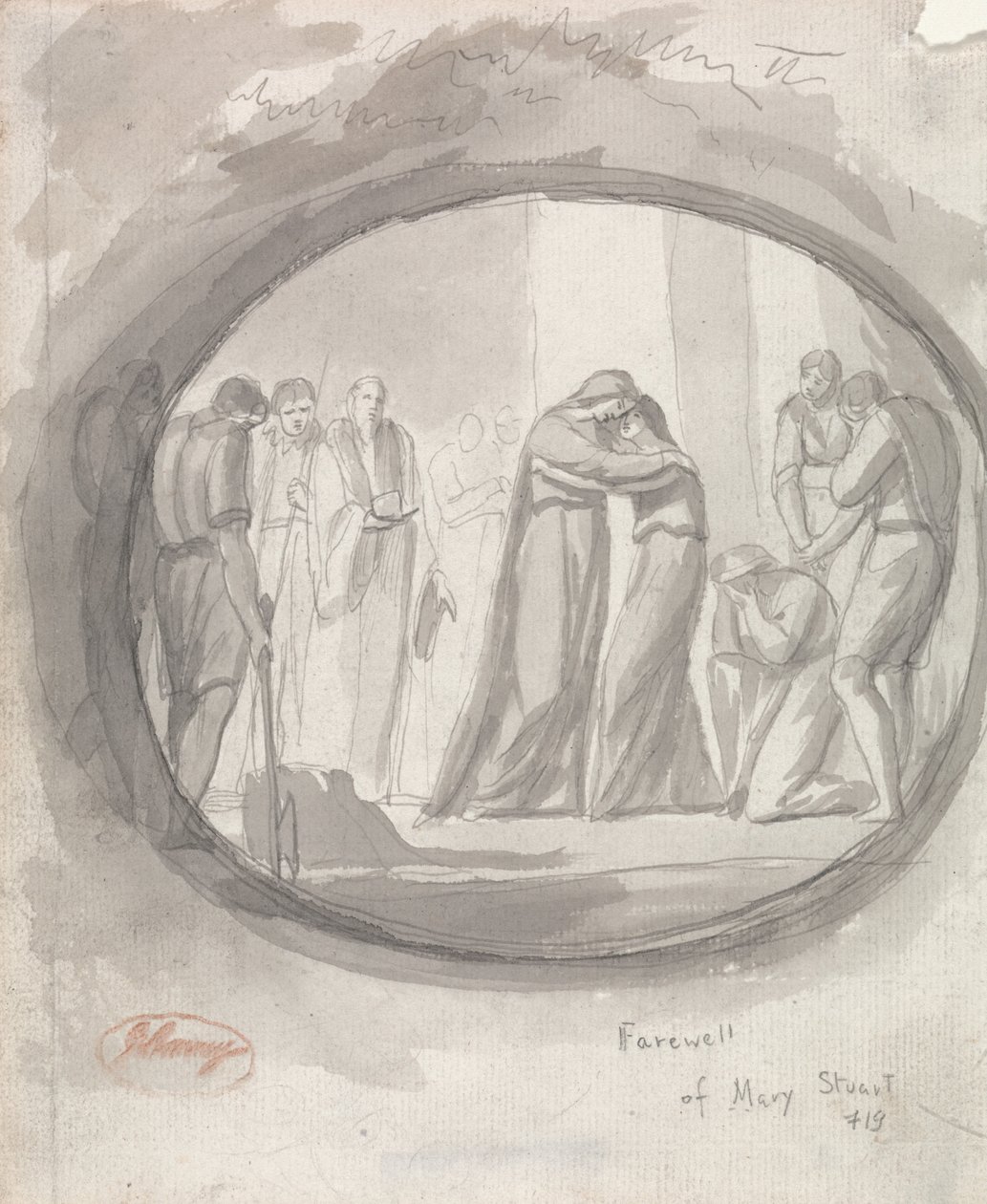 Stuart Mária búcsúja alkotó: George Romney