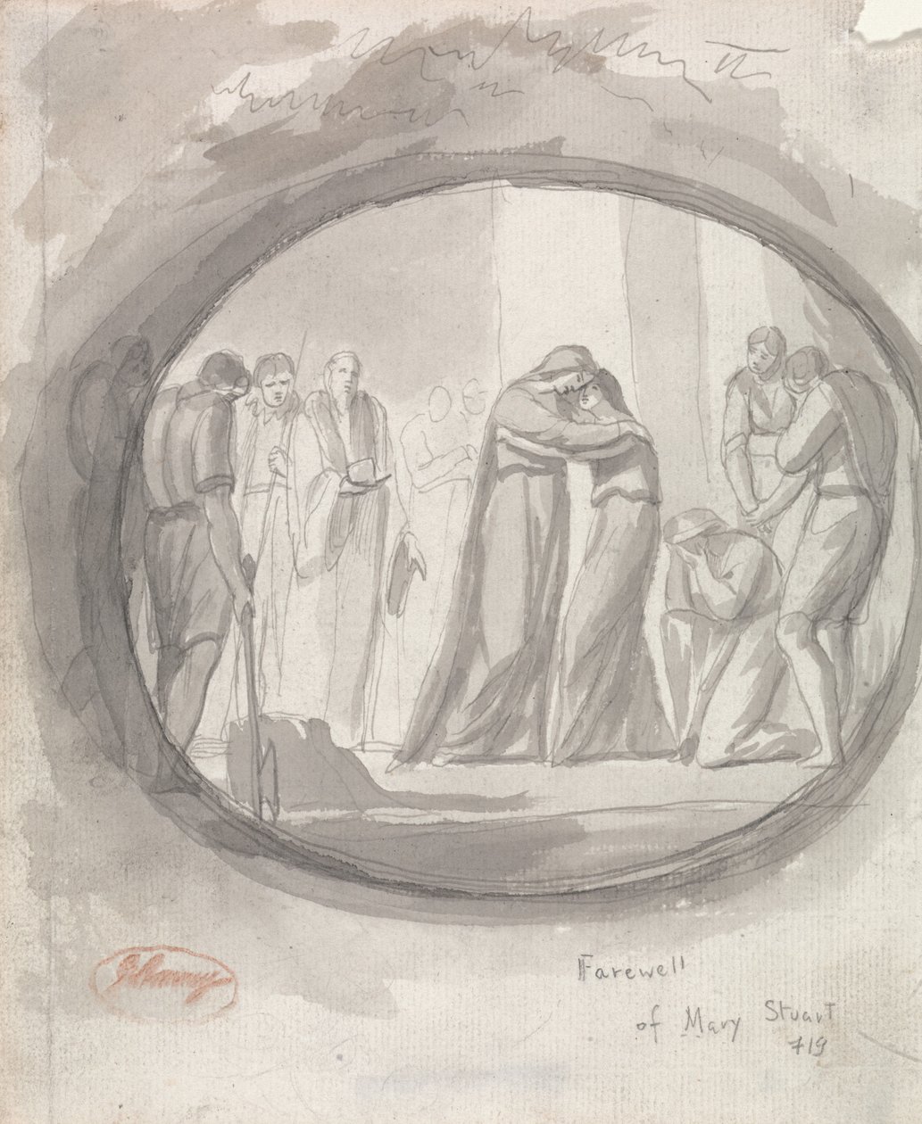 Mária Stuart búcsúja alkotó: George Romney