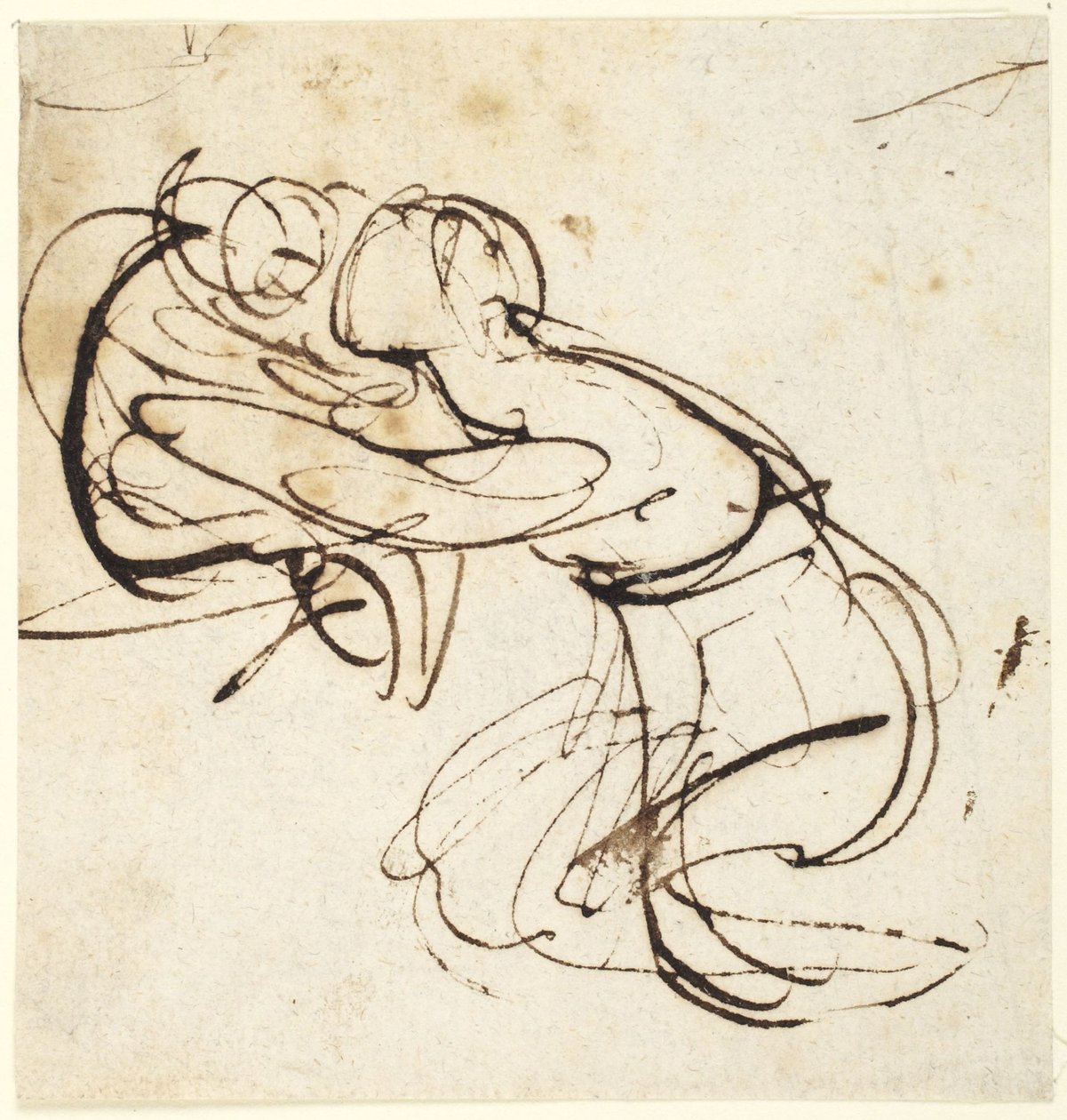 Női alak és gyermek   (vázlat az „Infant Shakespeare” című műhöz) alkotó: George Romney