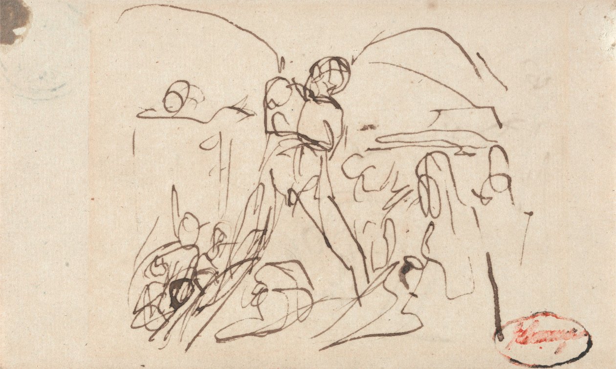 Kompozíció; valószínűleg Sámson és Delila alkotó: George Romney