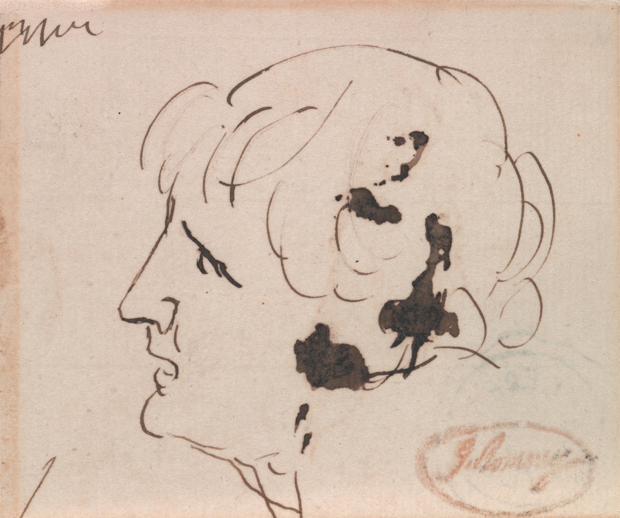 Egy férfi feje alkotó: George Romney