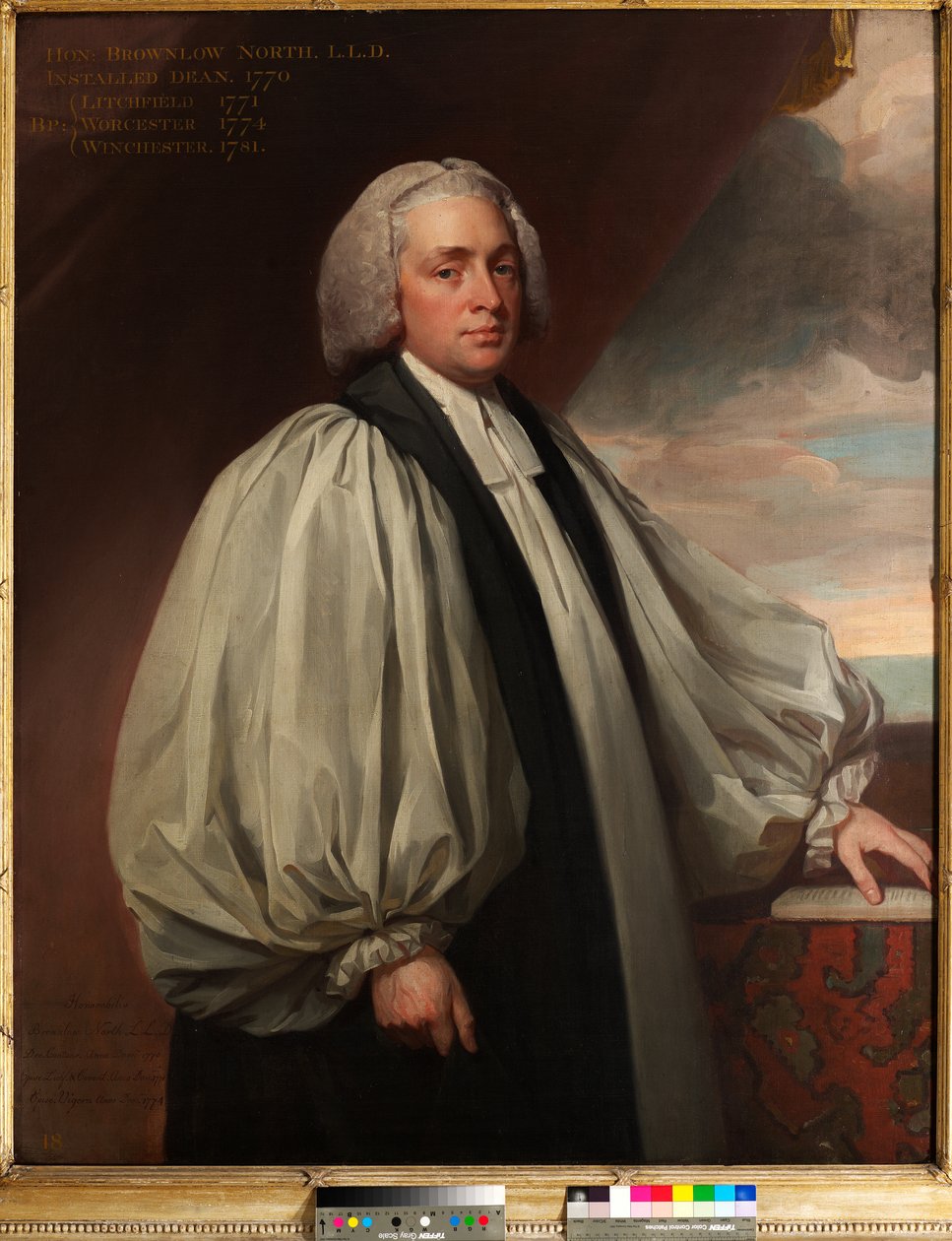 Hon. John Brownlow North (Canterbury dékánja 1770-1771) alkotó: George Romney