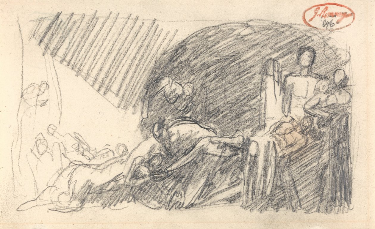 Howard börtönlátogatása alkotó: George Romney