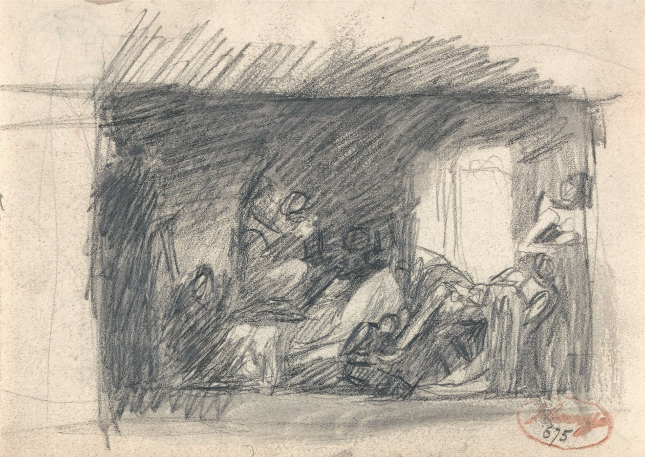 Howard börtönlátogatása alkotó: George Romney