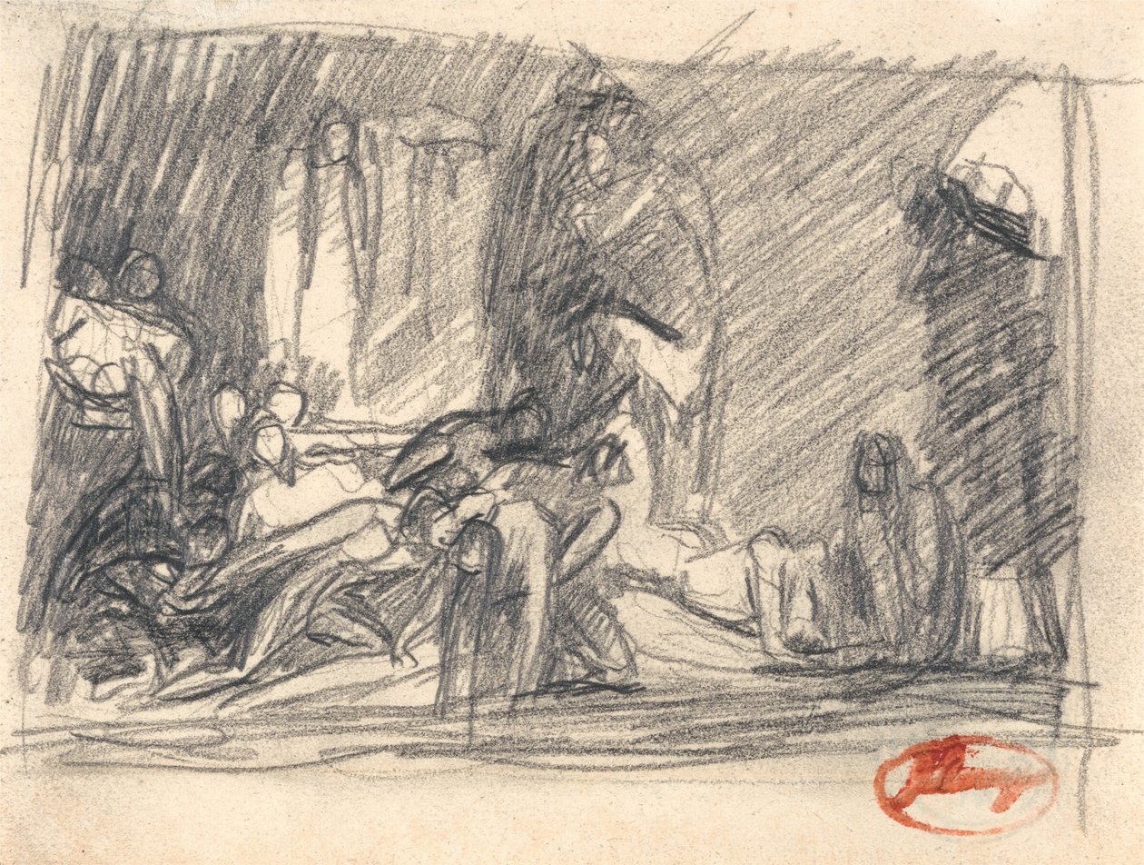 Howard börtönlátogatása alkotó: George Romney