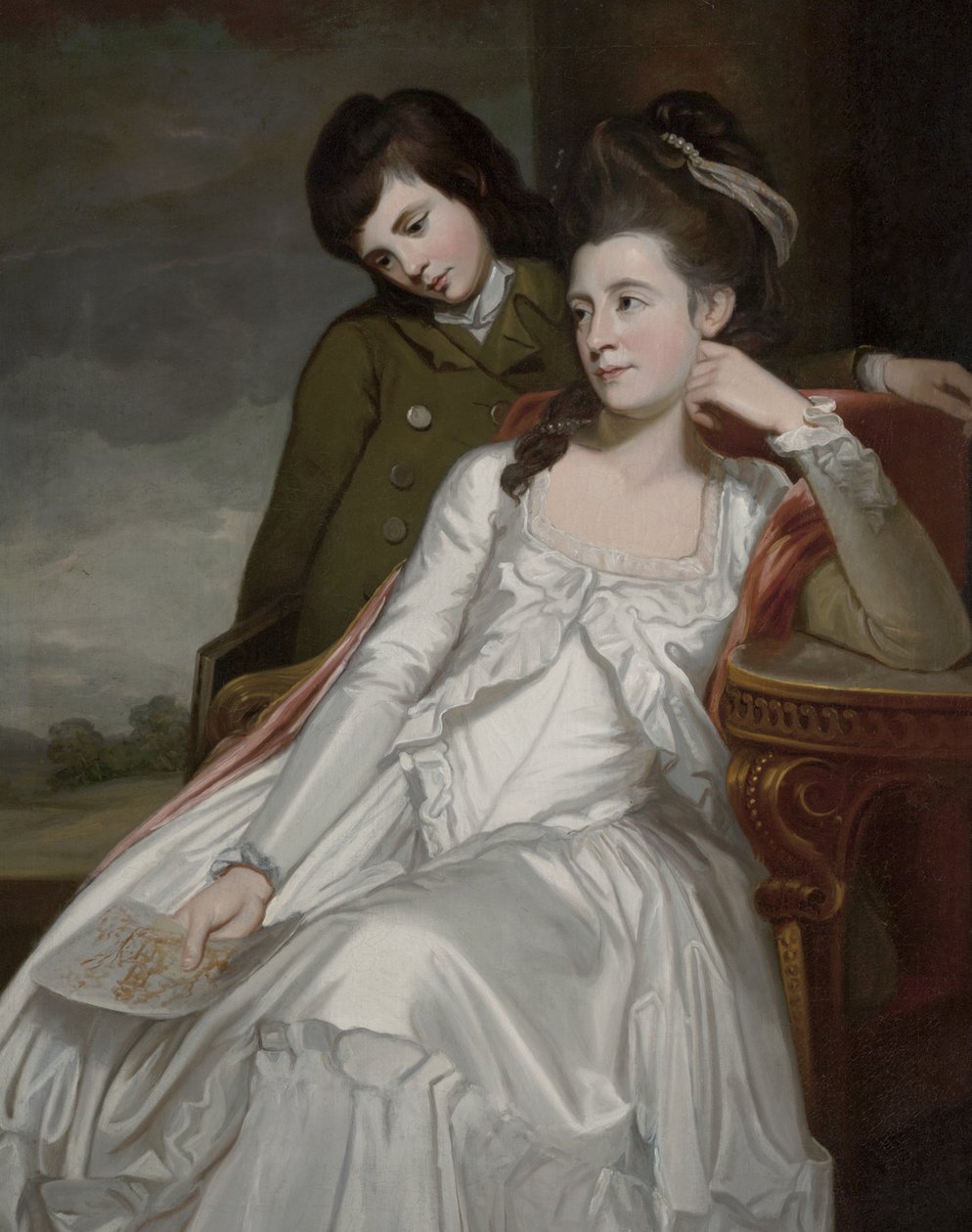 Jane, Gordon hercegnője és fia, George alkotó: George Romney