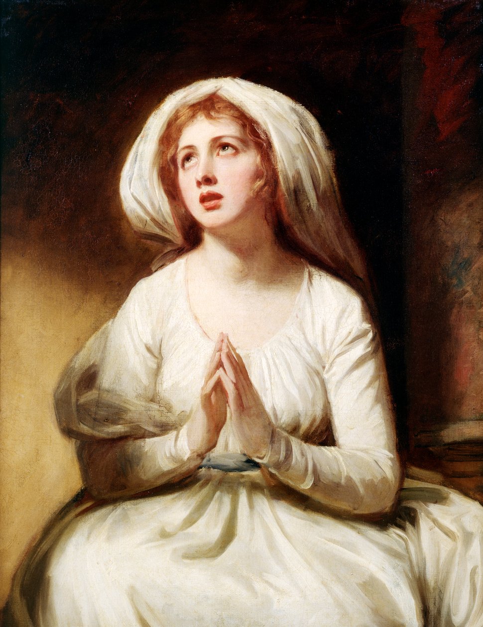 Lady Hamilton az imádságnál, 1782-86 körül (olaj, vászon) alkotó: George Romney