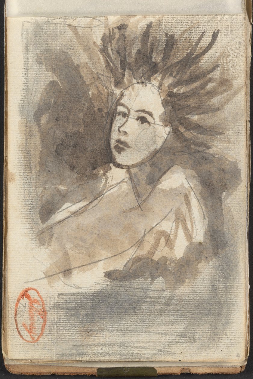 Hosszú, lobogó hajú hölgy alkotó: George Romney