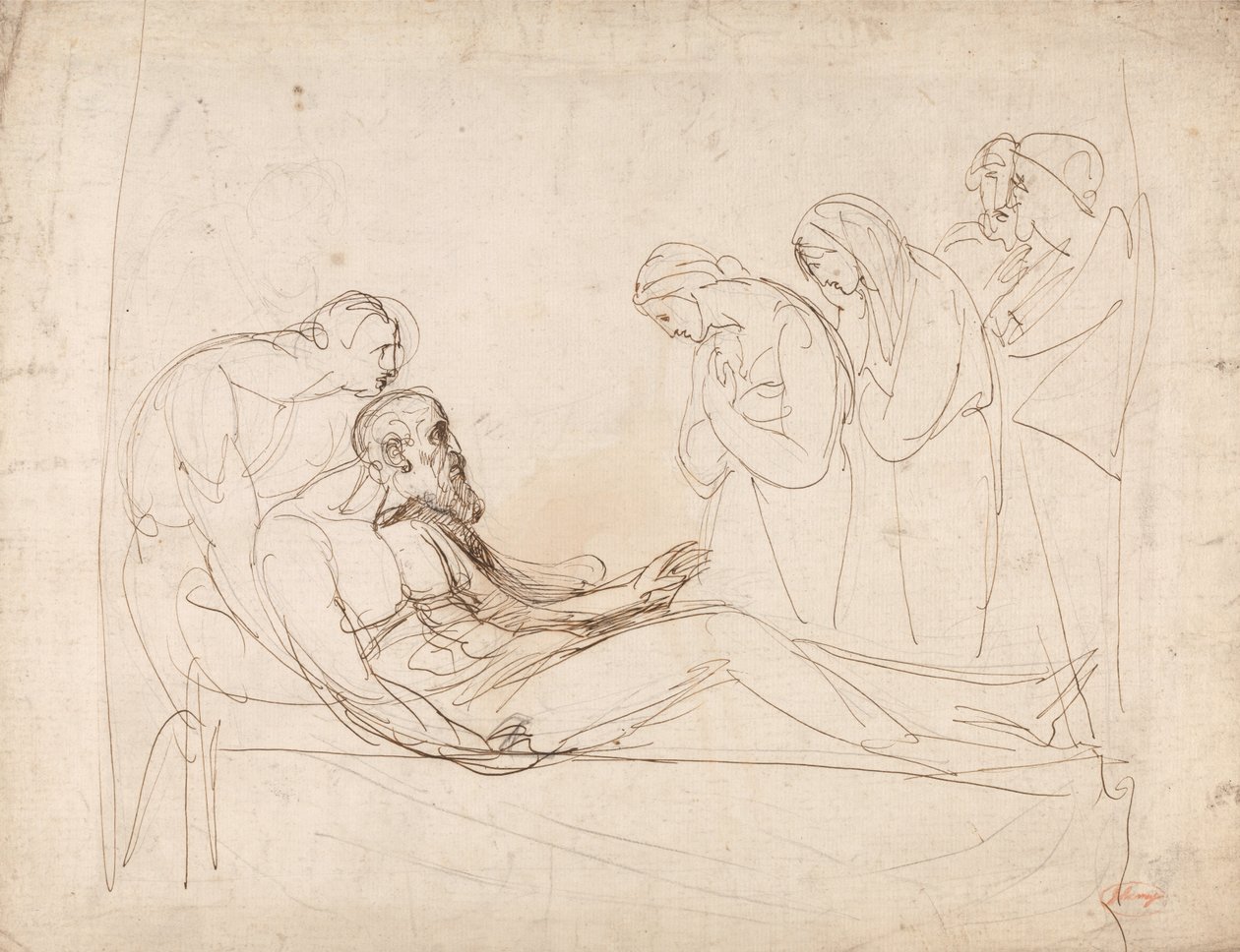 Cordelia által felébresztett Lear alkotó: George Romney