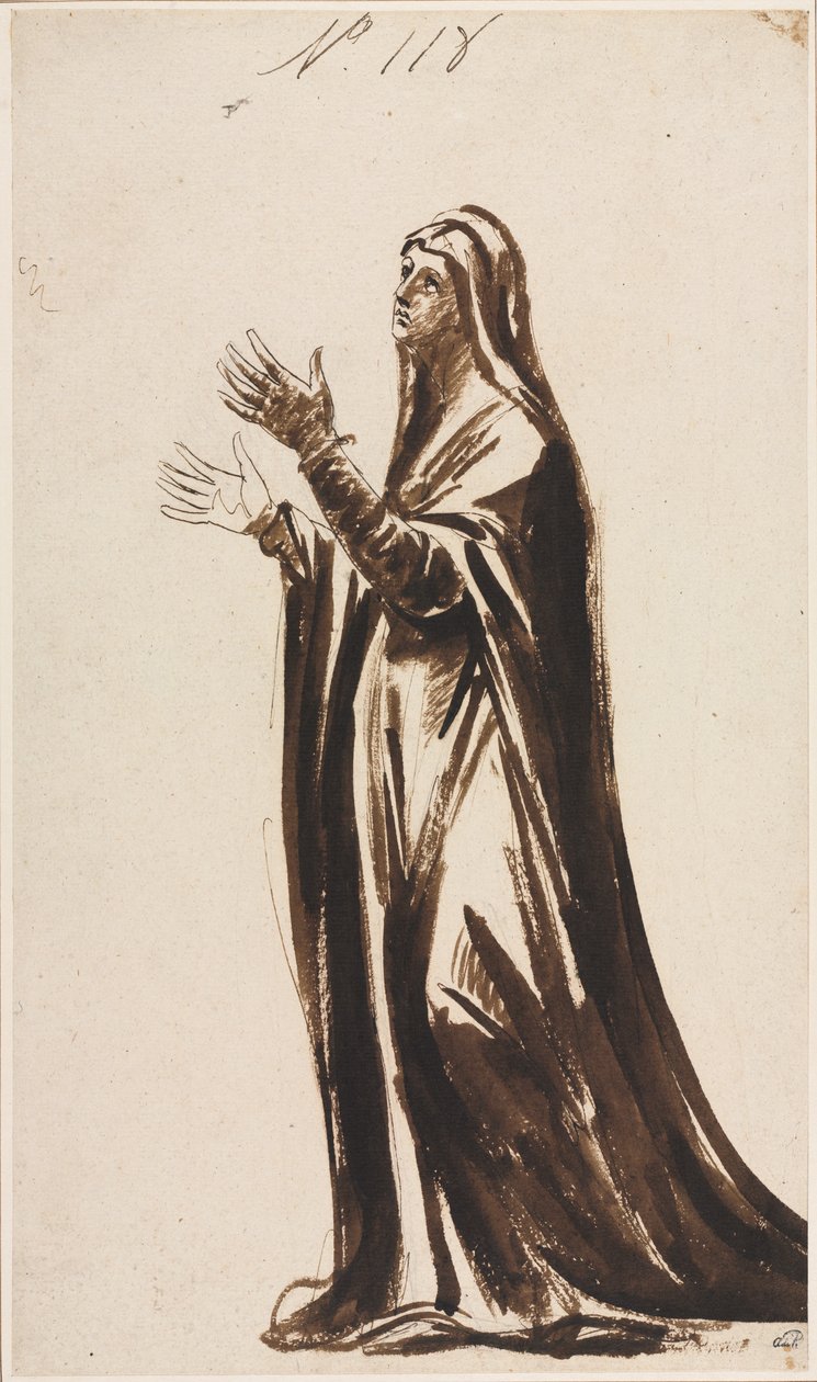 Mater Dolorosa gyászoló anya, 1776. alkotó: George Romney