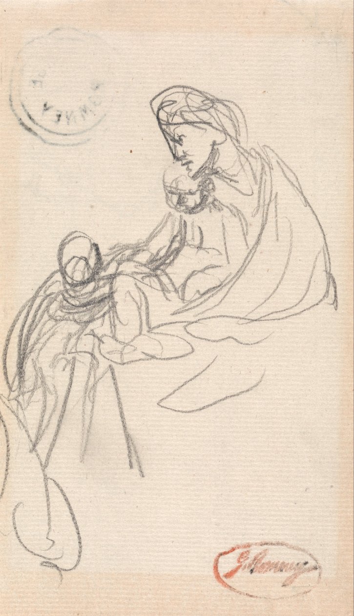 Anya és gyermekei alkotó: George Romney