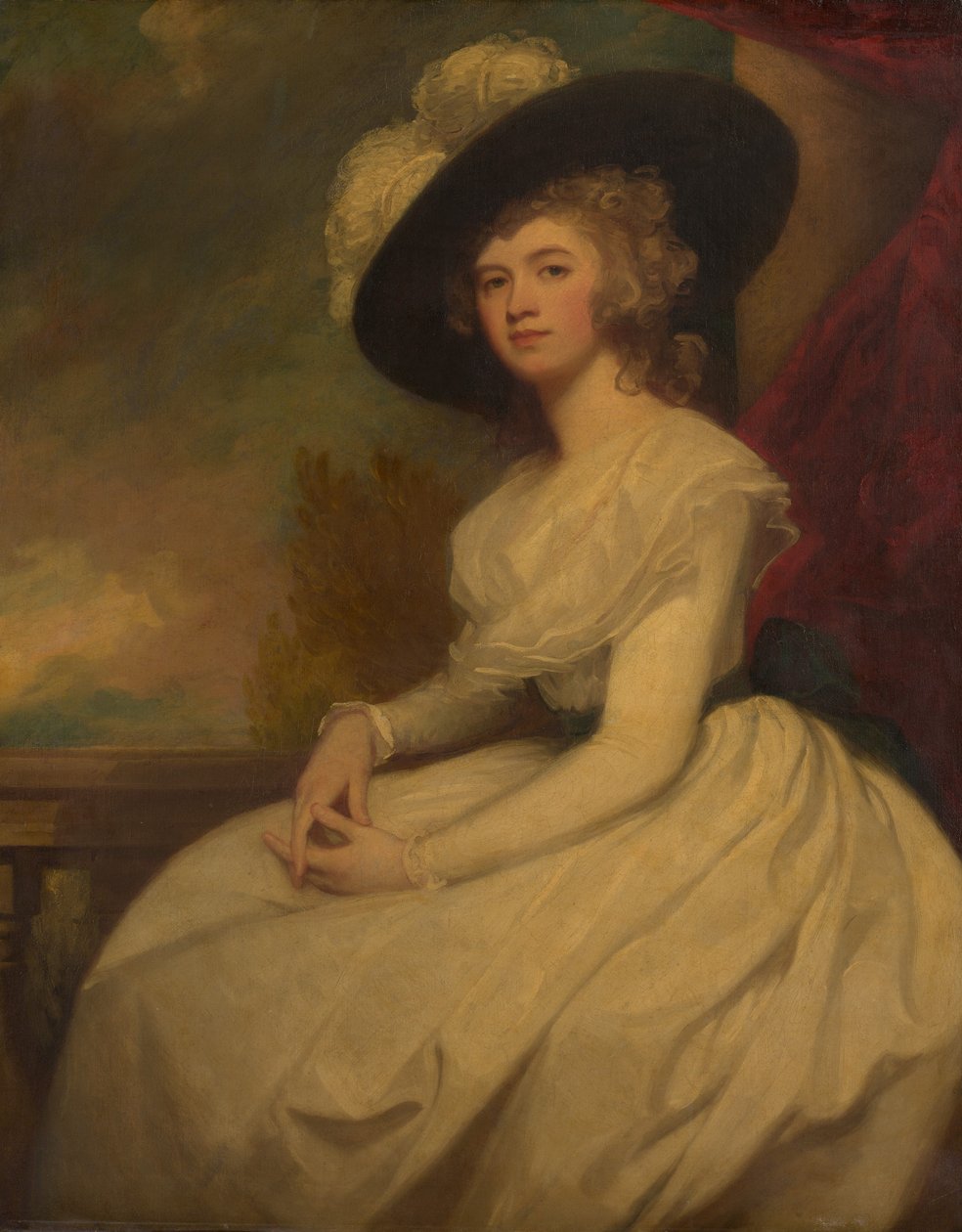 Mrs. Bryan Cooke Frances Puleston, 1765-1818, kb. 1787-91. alkotó: George Romney