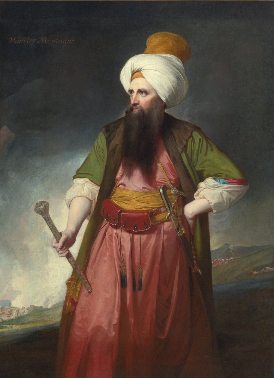 Edward Wortley Montagu portréja 1713-1776 alkotó: George Romney