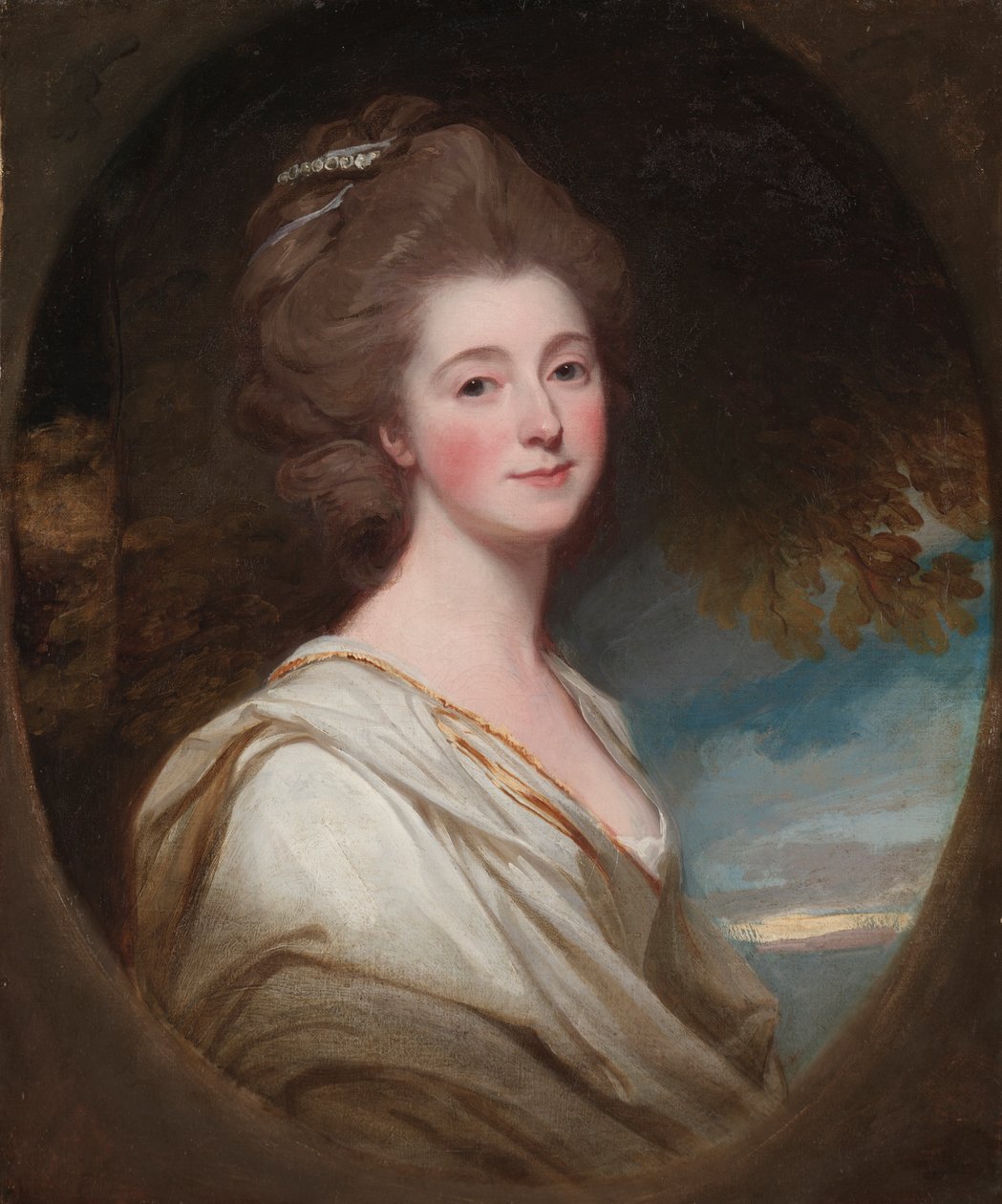 Portrait of Jane Hoskyns, c. 1778-1780 (oil on canvas) alkotó: George Romney
