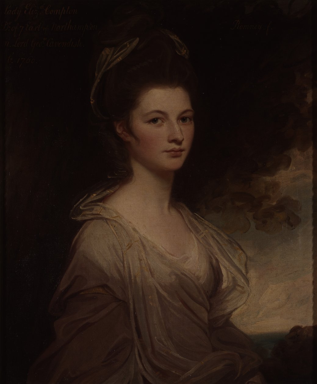 Lady Elizabeth Cavendish portréja (olaj, vászon) alkotó: George Romney
