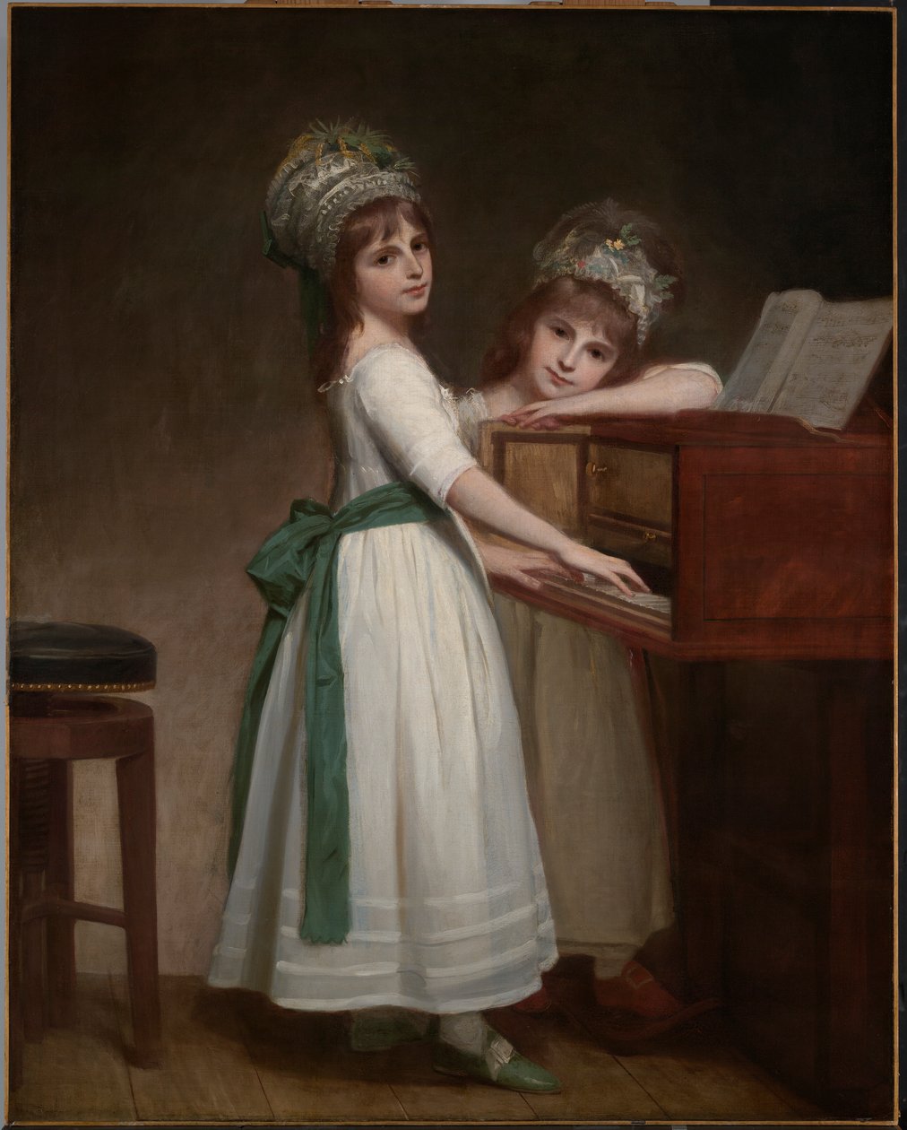 Maria és Catherine, Edward Thurlow lányai, Thurlow 1. báró portréja alkotó: George Romney